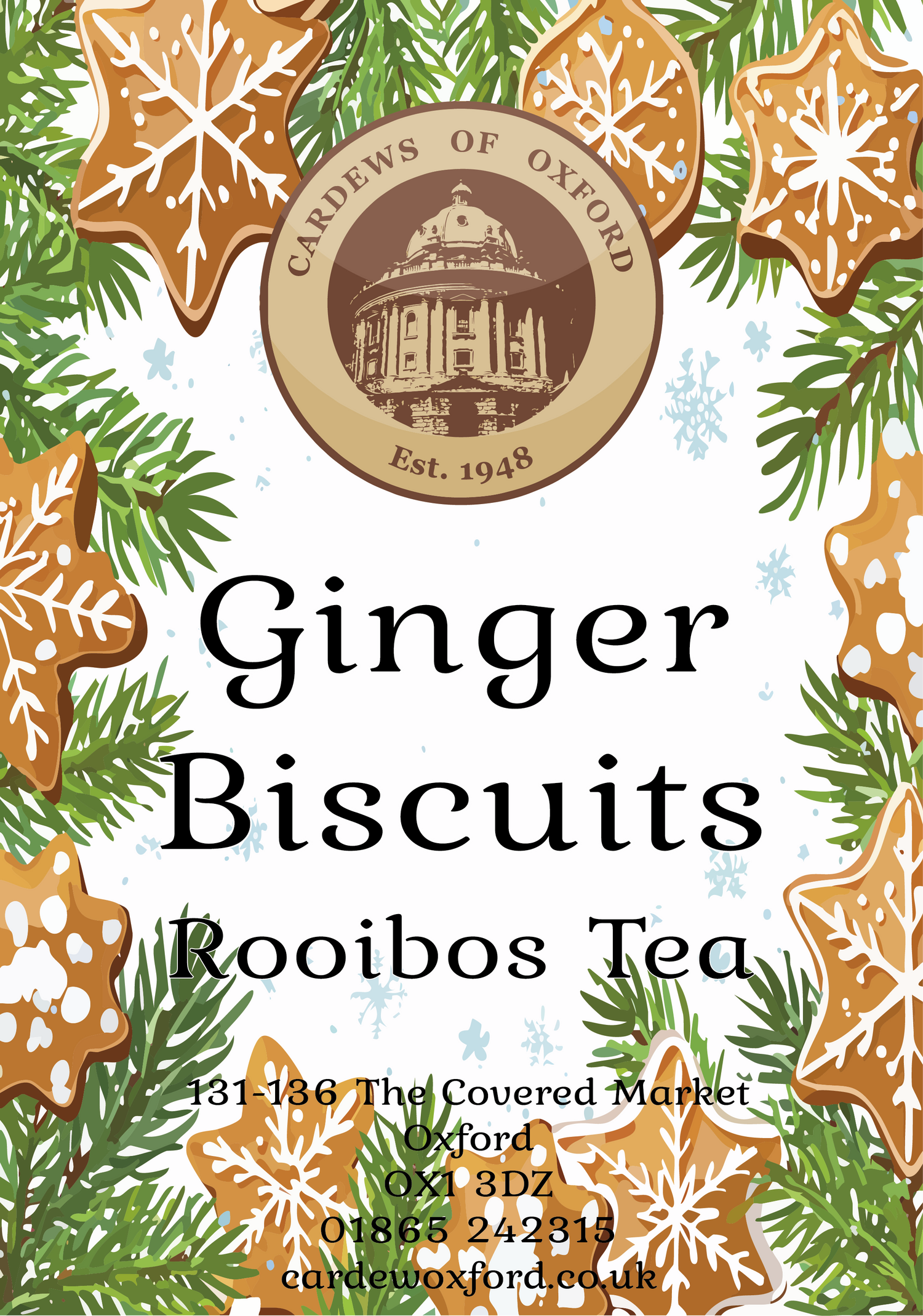 Rooibos Ginger Biscuits 100gm