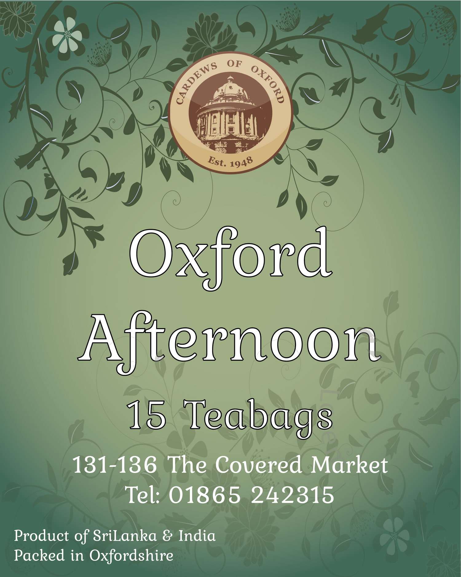 Oxford Afternoon 15 Teabags