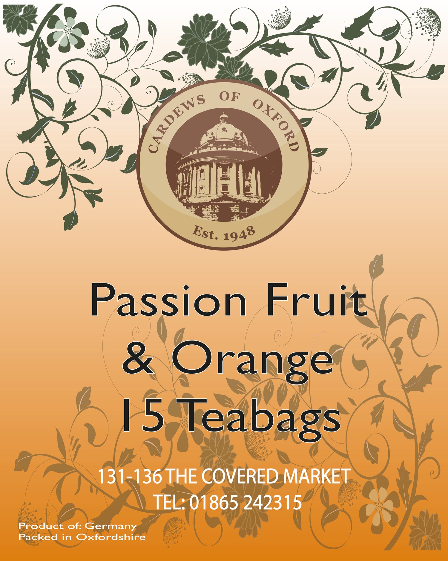 Passion Fruit & Orange 15 Teabags