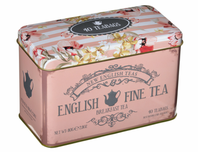 40 English Breakfast Teabag Tin