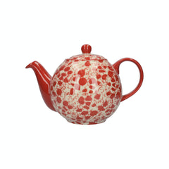 London Pottery Globe Teapot Splash Red