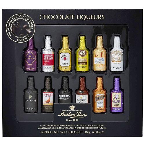 Anthon Berg 12pce Chocolate Liqueur Bottles - 187g
