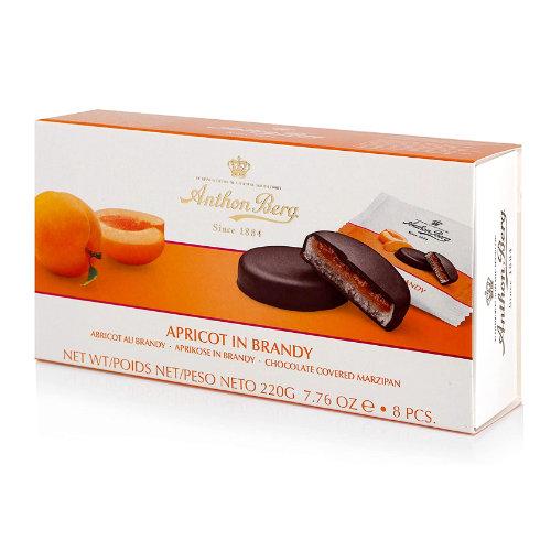Anthon Berg Apricot in Brandy Chocolate Covered Marzipan - 220g