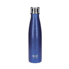 Blue Glitter Built 500ml Double Walled Stainless Steel Water Bottle