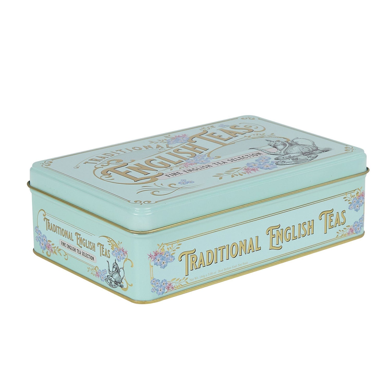 72 Teabag Selection Vintage Victorian style Tin